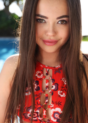 18 year old girl Renee Roulette rides a big cock after stripping a man naked